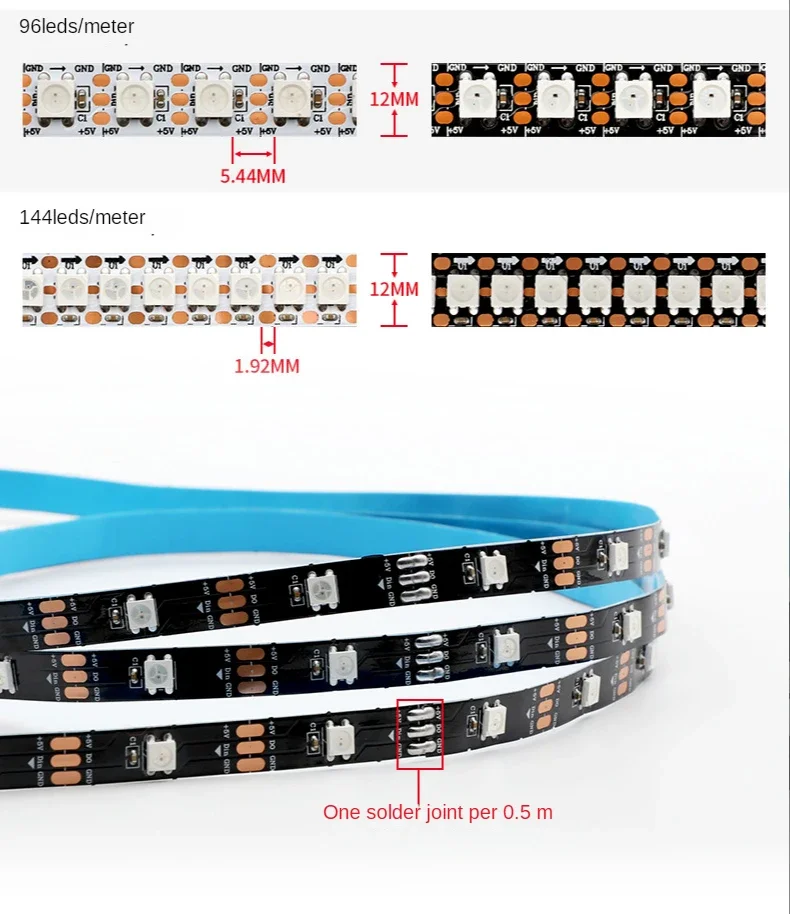 WS2812B Smart Led Strip Light  - Ws2812B Strip 5V recension och pris