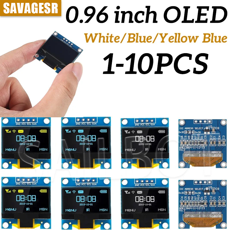 1-10PCS 0.96 Inch OLED Display - Oled Display 0.96 recension och pris