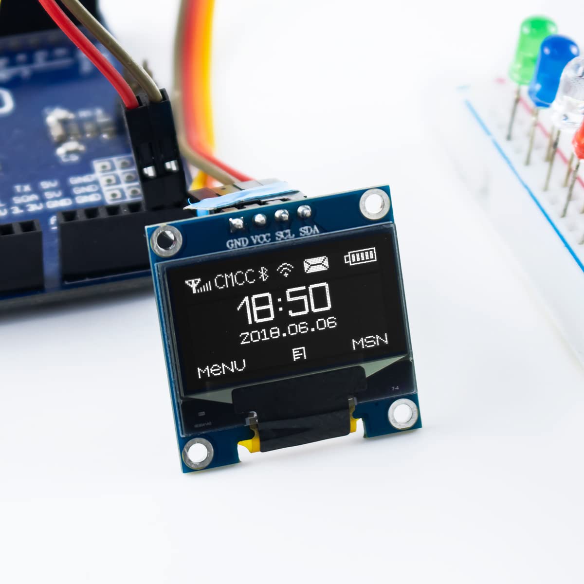 0.96 Inch OLED I2C IIC Display - Ssd1306 recension och pris