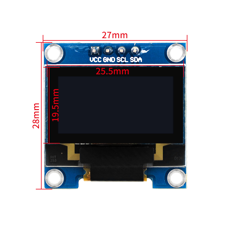 0.96 Inch OLED SSD1306 I2C IIC - Ssd1306 recension och pris