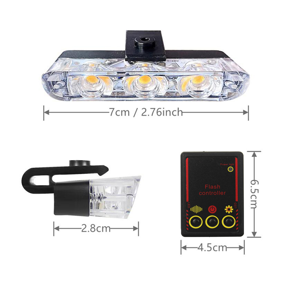 12V Car Grille Strobe Light He - Buzzer Module recension och pris