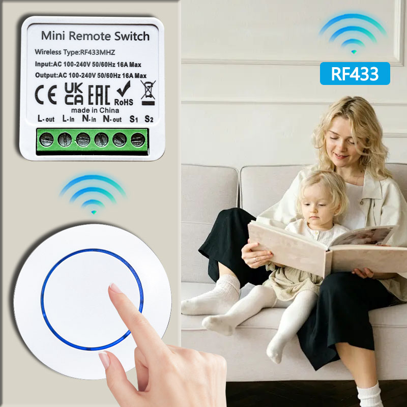 433HMz Wireless Light Switch 1 - Ir Remote Module recension och pris