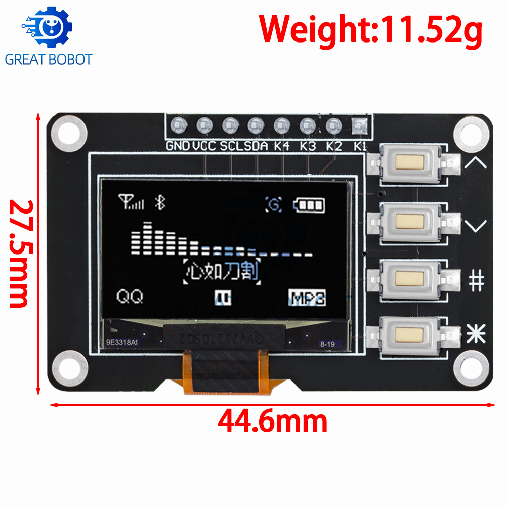 1~2pcs 0.96 inch OLED IIC Whit - Ssd1306 recension och pris
