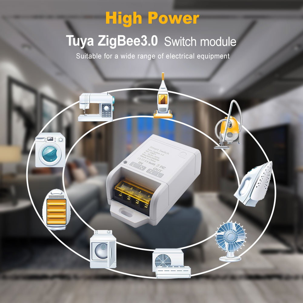 1-10pcs 30A 6600W Zigbee Smart - Relay Module 1 Channel recension och pris