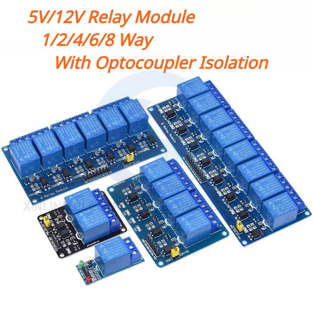 5/12V 1/2/4/6/8 Channel Relay  - Relay Module 1 Channel recension och pris