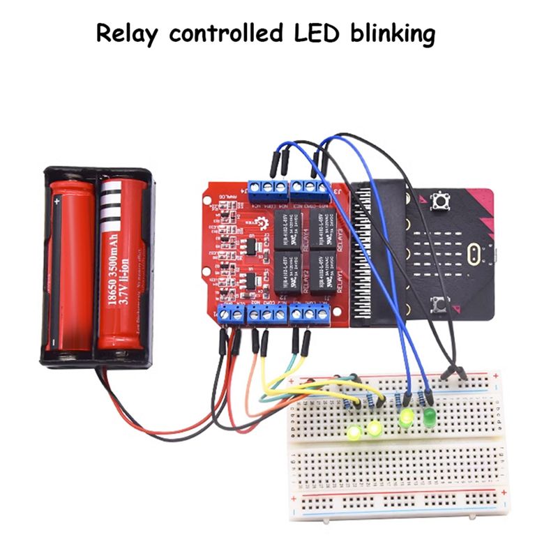 A64I Microbit 4 Channel Relay  - Relay Module 4 Channel recension och pris