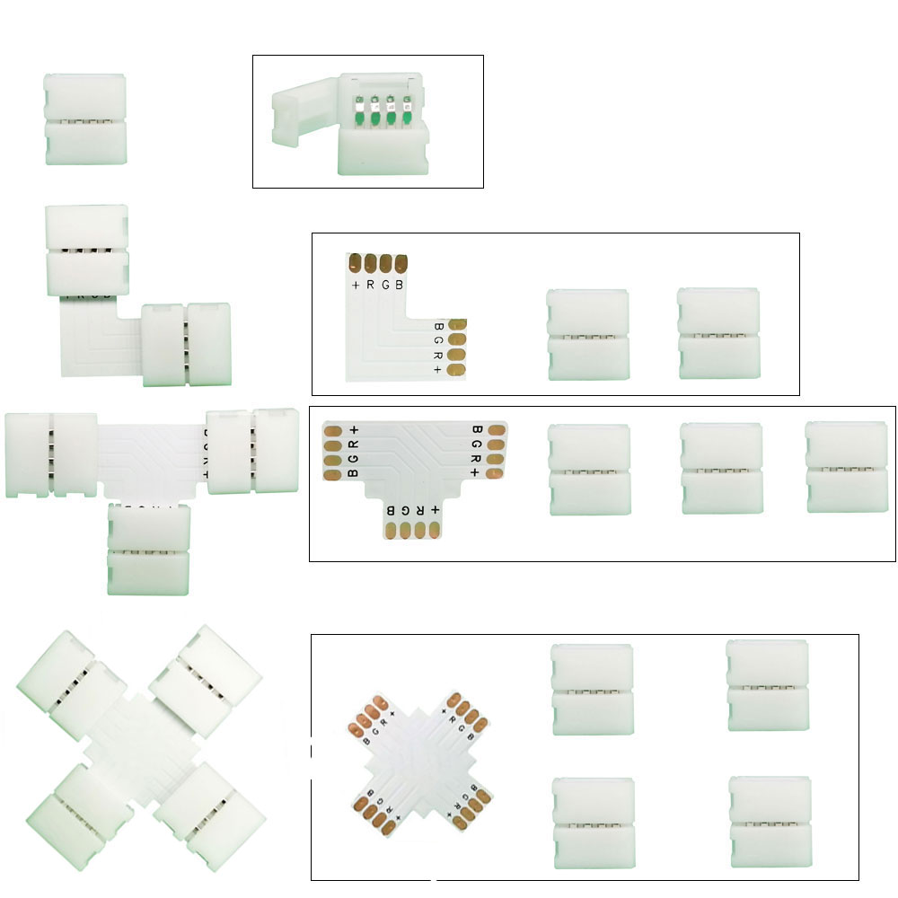 5PCS 10mm L / T / X Shape Conn - Ws2812B recension och pris