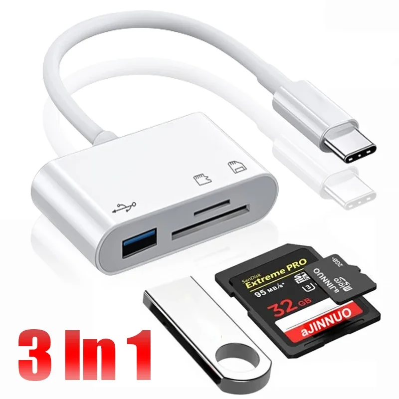 3 In 1 Type-c To USB C A OTG A - Sd Card Module recension och pris