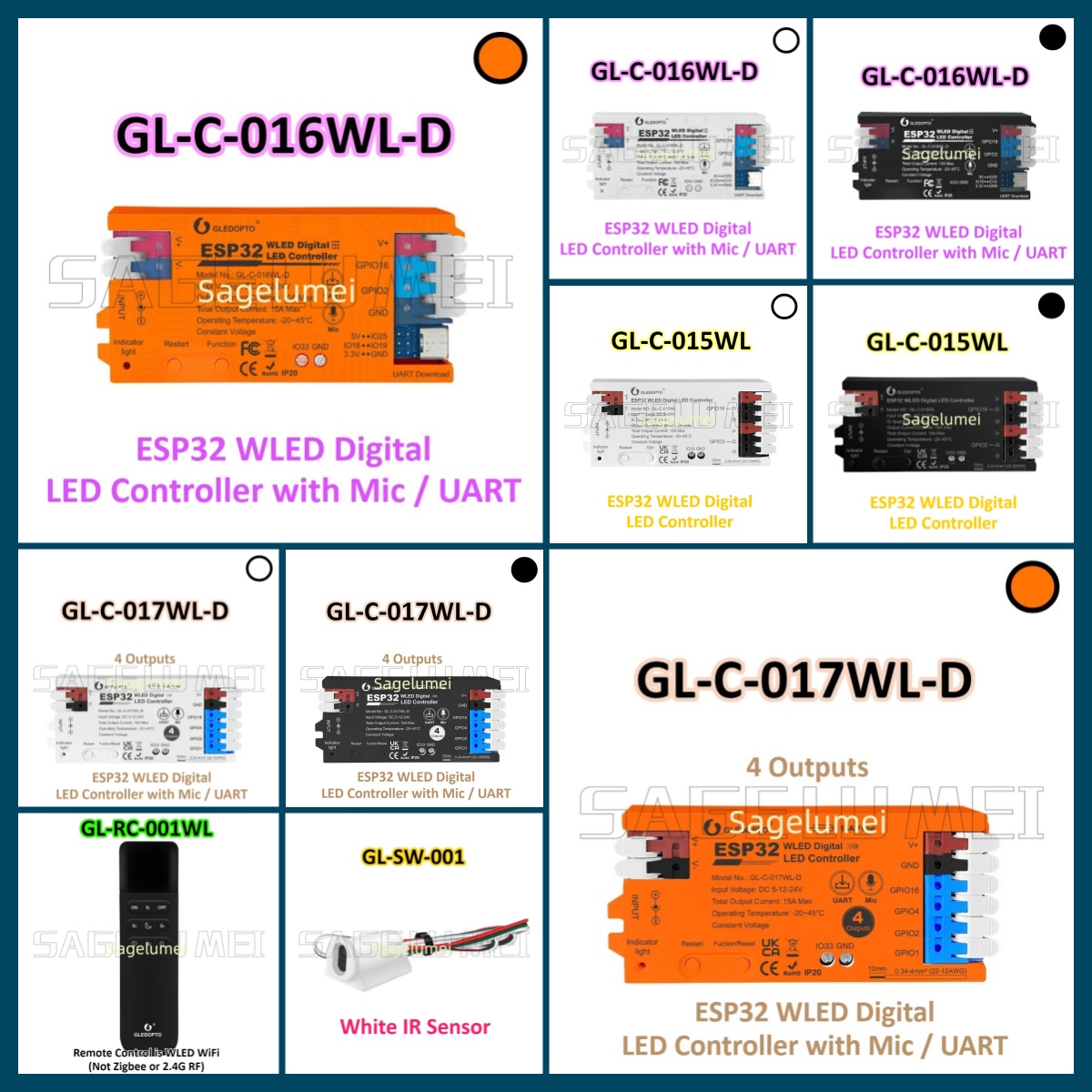 RGB IC ESP32 WLED LED Controll - Ws2812B recension och pris